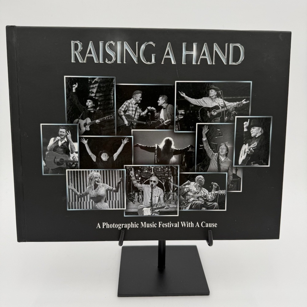 Raising A Hand Music Photography Book Clements Black Signed Hardcover 2016